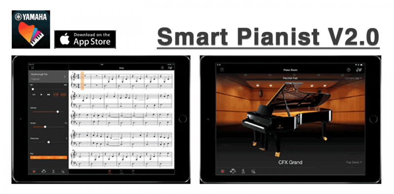 Yamaha YDP-164 4 Giao diện app Smart Pianist V2.0 gia tăng tính năng cho YDP-164