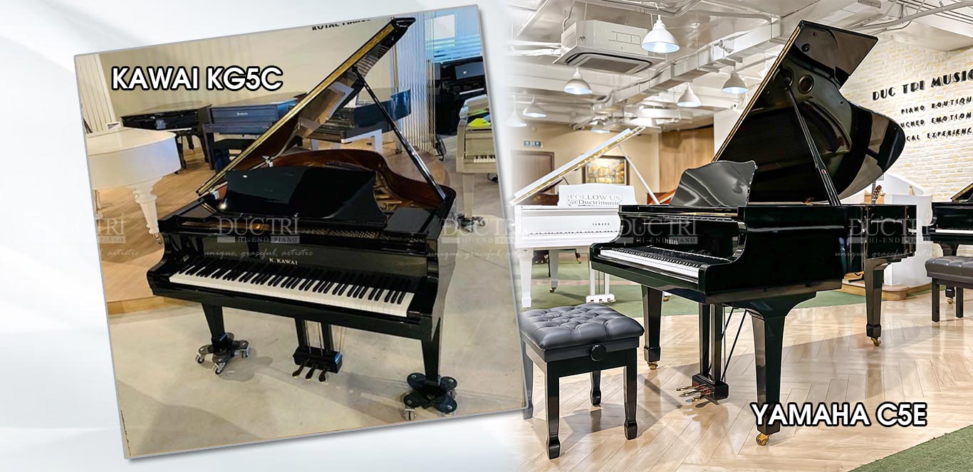Yamaha C5E 2 So sánh Yamaha C5e và Kawai kg5c