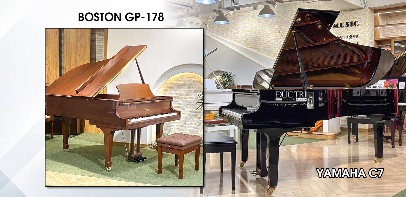 Yamaha C7 7 So sánh đàn piano Yamaha C7 với Boston GP-178