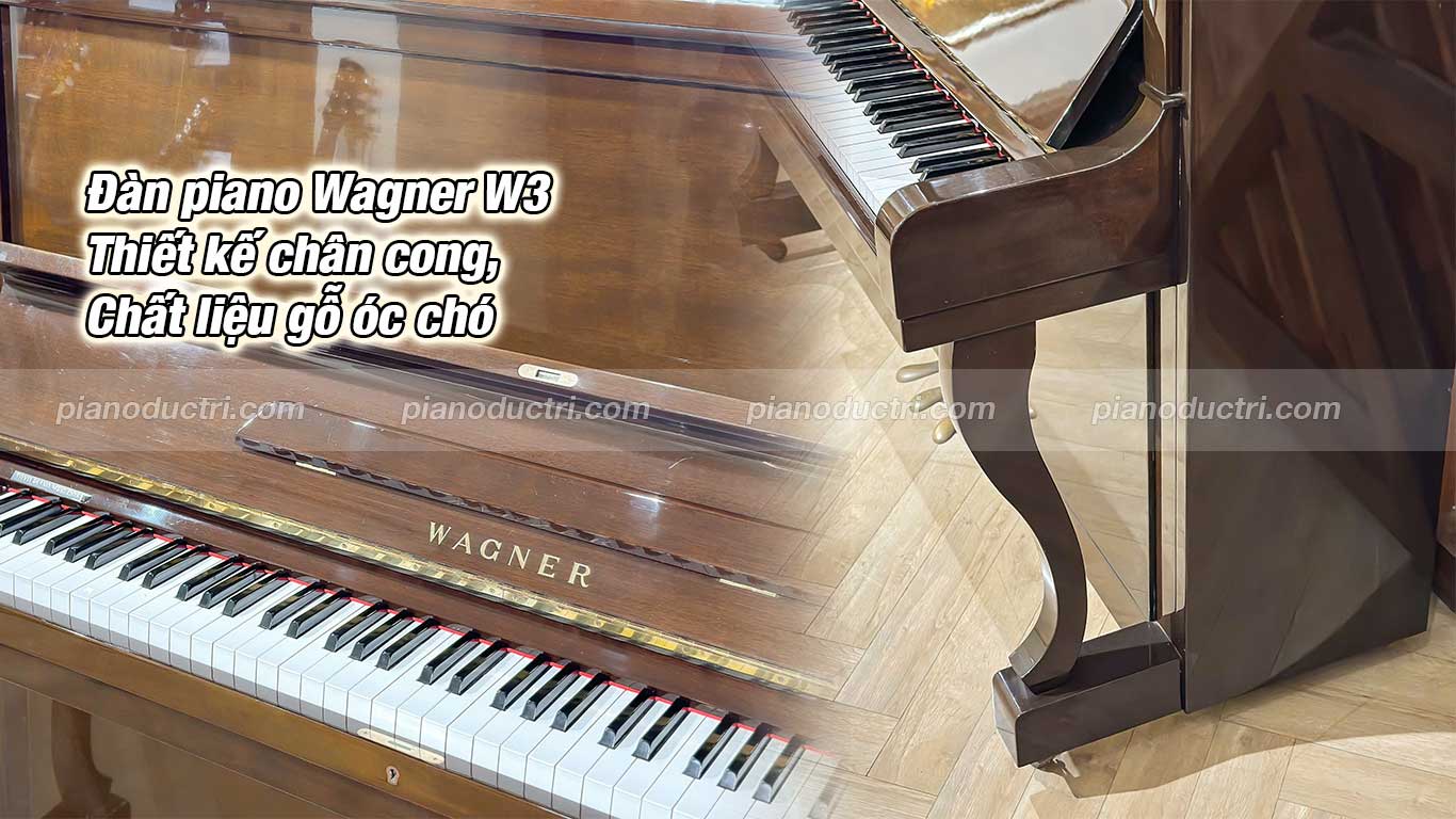 wagner w3 thiết kế chân cong, gỗ óc chó