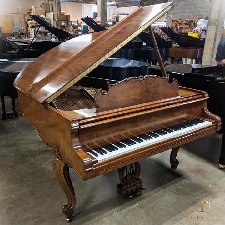 ĐÀN PIANO STEINWAY & SONS LOUIS XV WALNUT 1 dan piano steinway and sons louis xv 4 1 Steinway & Sons Louis XV Walnut