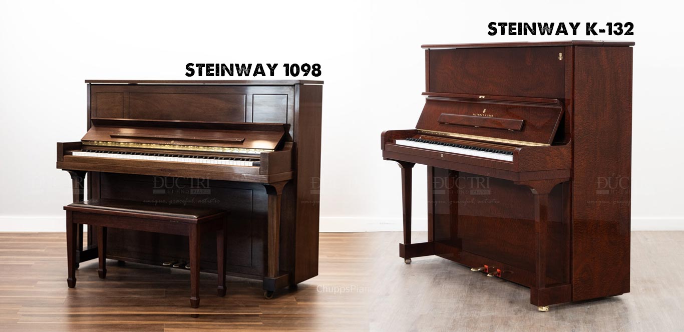 Steinway & Sons K-132 4 So sánh Steinway K-132 với Steinway 1098
