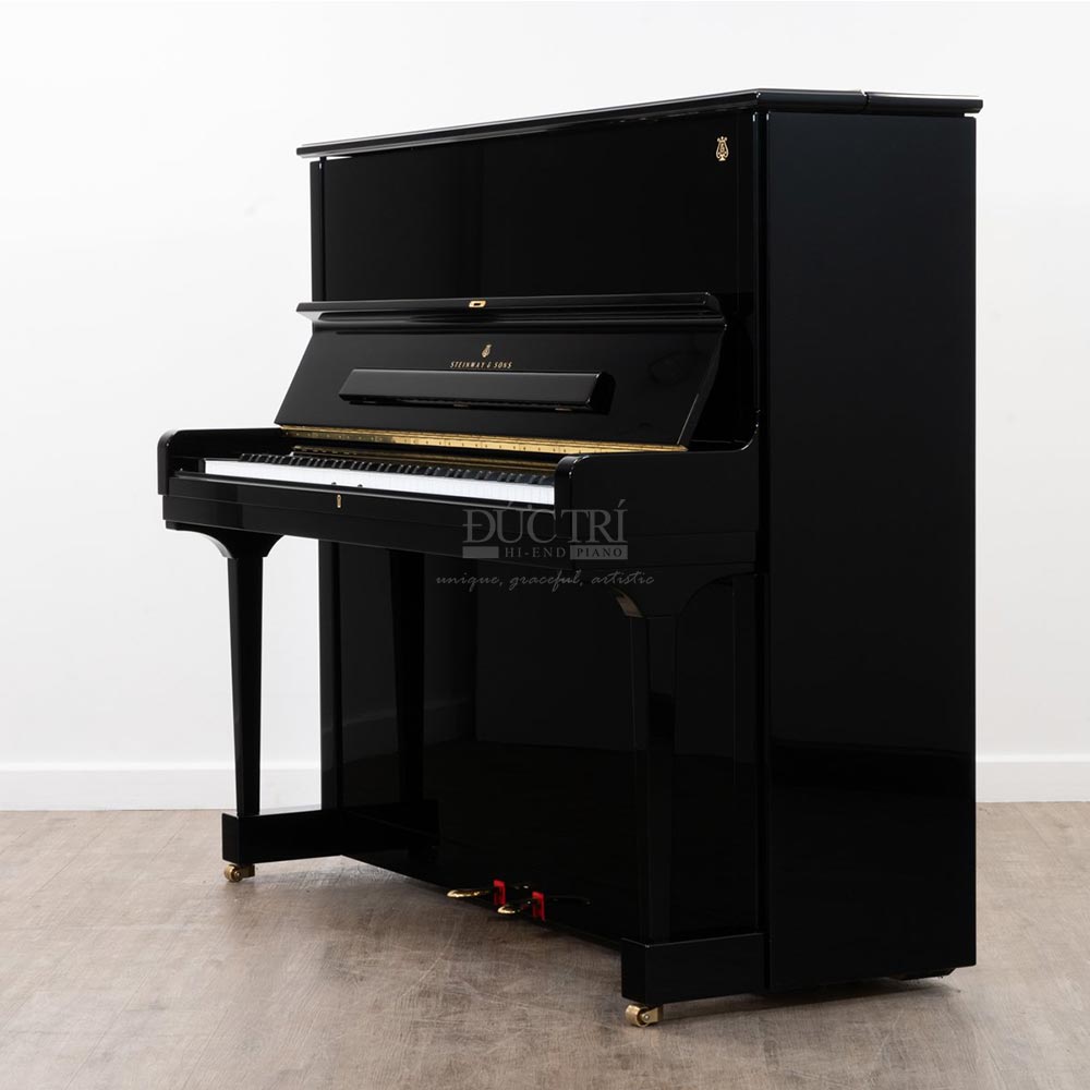Steinway S155 8 Đàn piano Steinway & Sons K-132 PE màu đen bóng