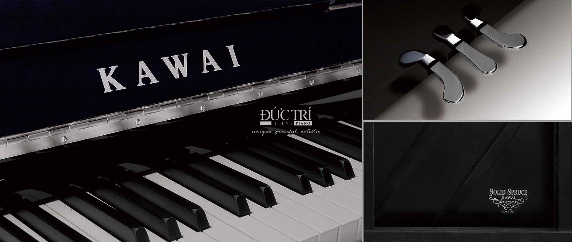 Kawai ND-21 7 KEYS PEDALS LOGO SOUNBOARD PIANO KAWAI ND21