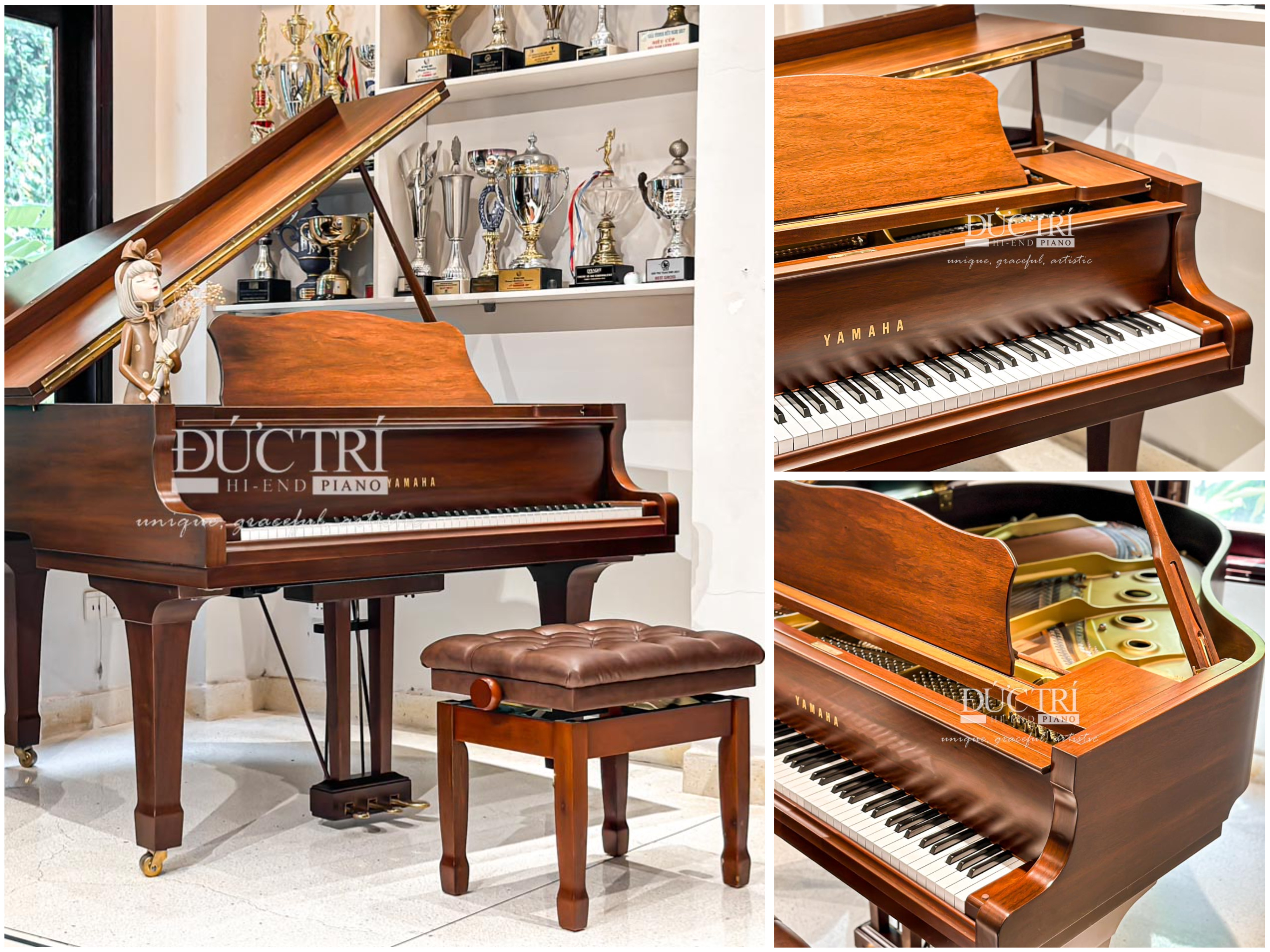 Bàn giao đàn Grand Piano Yamaha G1E | Gò Vấp 7 Chiếc đàn grand đặc biệt mang lại vẻ đẹp sang trọng