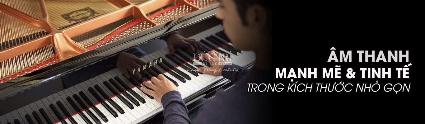 Yamaha GC2 3 âm thanh mạnh mẽ và tinh tế trong kích thước nhỏ gọn của đàn piano grand yamaha gc2