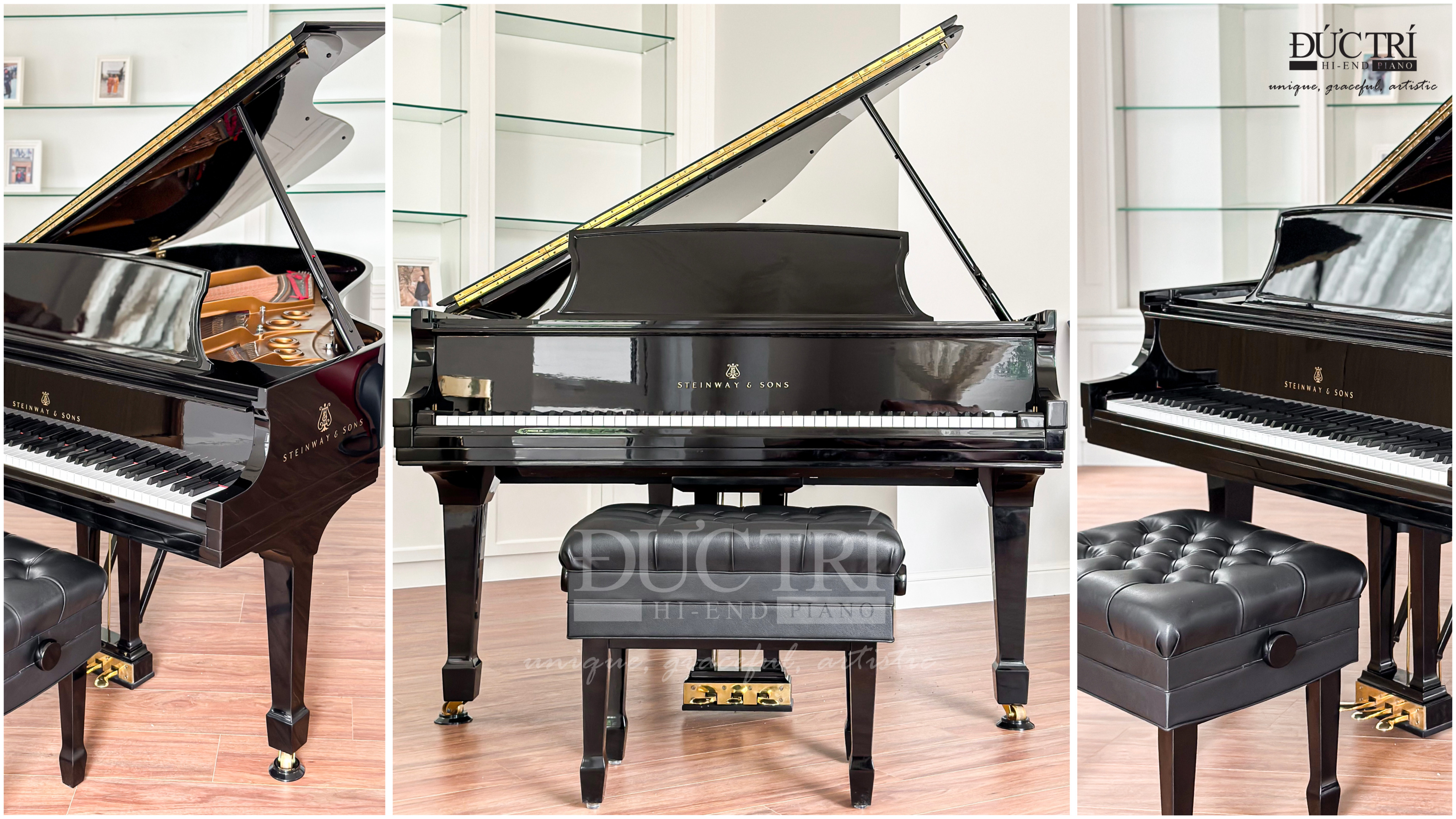 Bàn Giao Đàn Steinway & Sons Model L Tự Động Chơi | Quận 2 1 Đàn Grand Piano Steinway & Sons Model L Tích Hợp Hệ Thống Tự Động Chơi Piano Disc