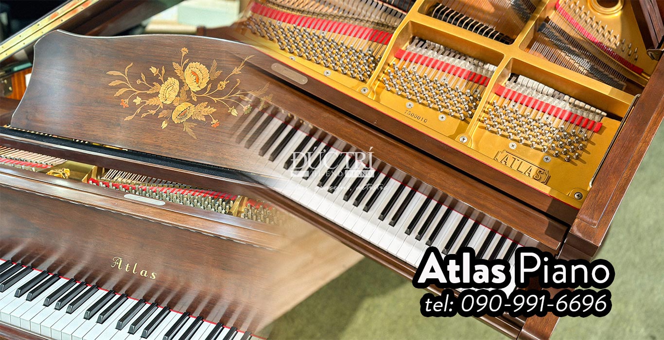 Atlas SA102 1 Atlas có bề dày lịch sử 100 năm, một trong bốn nhà sản xuất đàn piano hàng đầu tại Nhật Bản