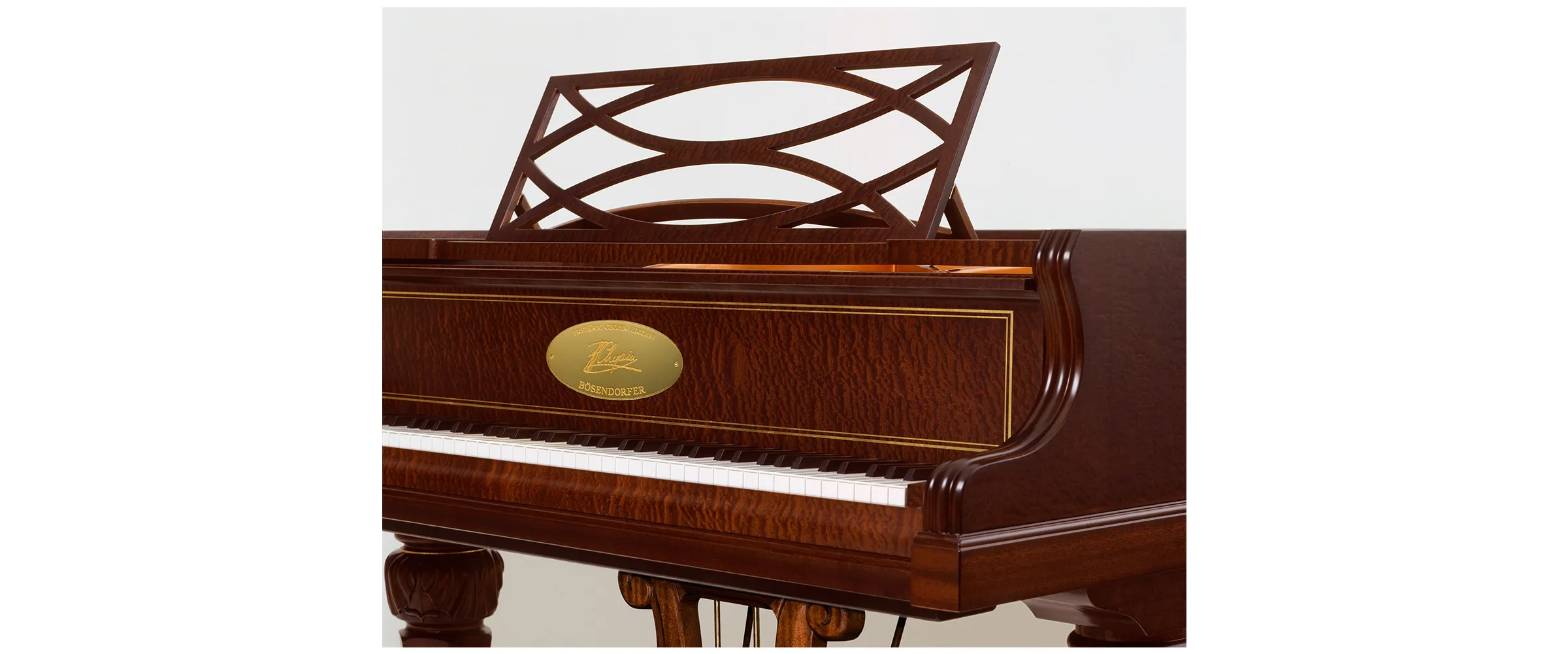 Bösendorfer Vienna 4 Bösendorfer Chopin có Giá nhạc được thiết kế theo những nét thẳng tối giản