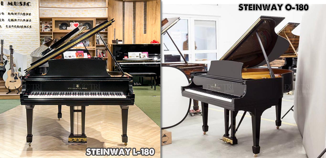 Steinway & Sons L-180 3 So sánh đàn Steinway L-180 với Steinway O-180