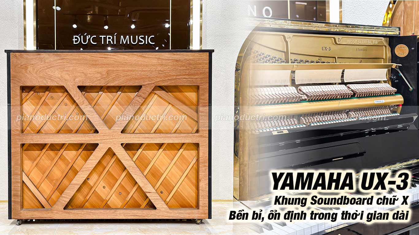 Yamaha UX3 4 Đàn Piano Yamaha UX-3 Cao Cấp Tại Đức Trí Music