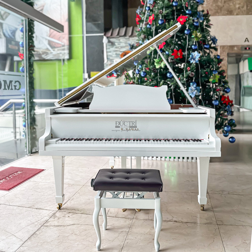 Kawai 500 3 Đàn Grand Piano Kawai 500 màu trắng cao cấp