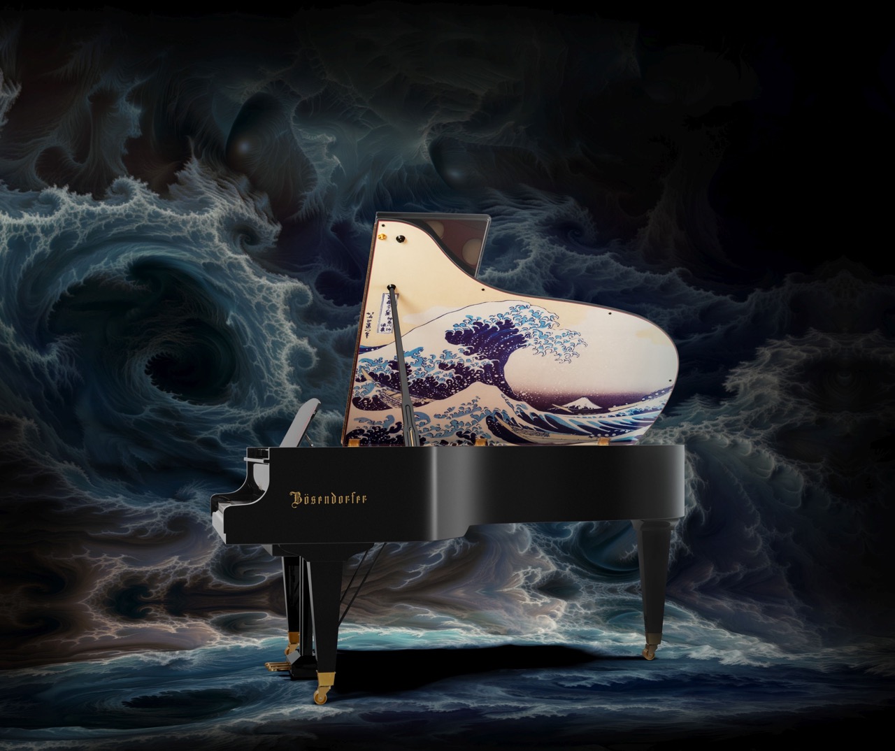 Bösendorfer The Great Wave off Kanagawa 13 The Great Wave off Kanagawa Piano Đức Trí