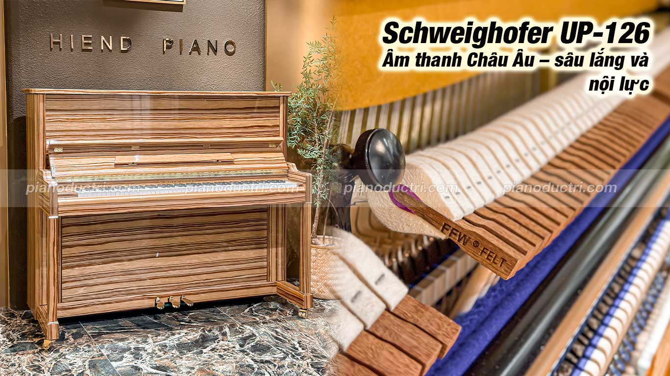 Schweighofer UP-126 4 Đàn piano Schweighofer up126 cao cấp tại Piano Đức Trí
