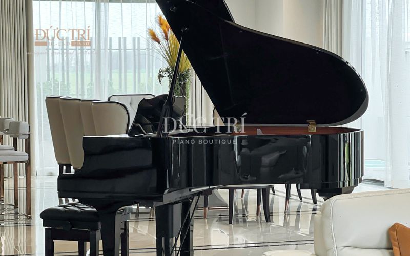 Bàn giao đàn Grand Piano Yamaha G1B Disklavier đến Đồng Nai 6 Mặt bên của Đàn piano Yamaha G1B