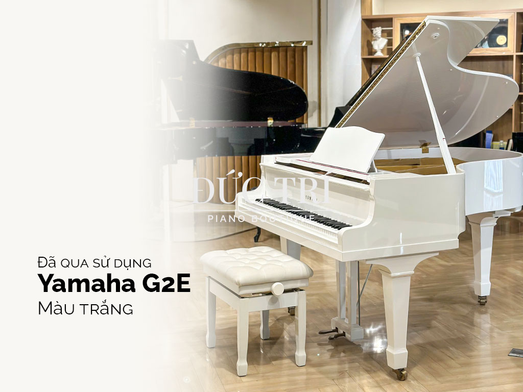 Yamaha G2E Màu Trắng 1 Banner Grand Piano Yamaha G2E màu trắng